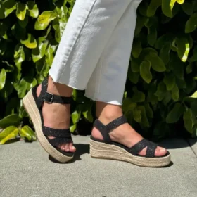 Audrey-sandalen met sleehak voor dames