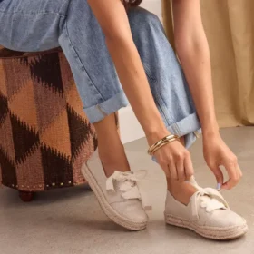 Carolina-Espadrilles met veters voor dames