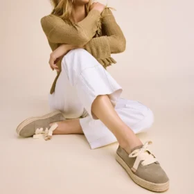 Carolina-Espadrilles met veters voor dames