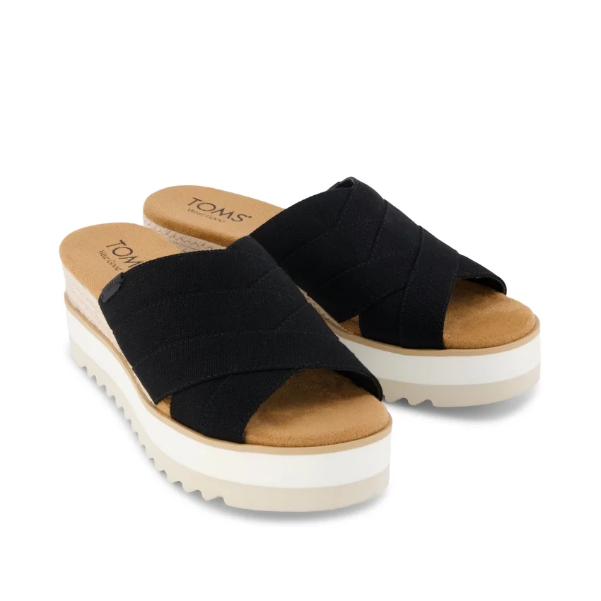 Dames Diana Crossover Mule-sandal met sleehak Dames Diana Crossover Mule-sandal met sleehak