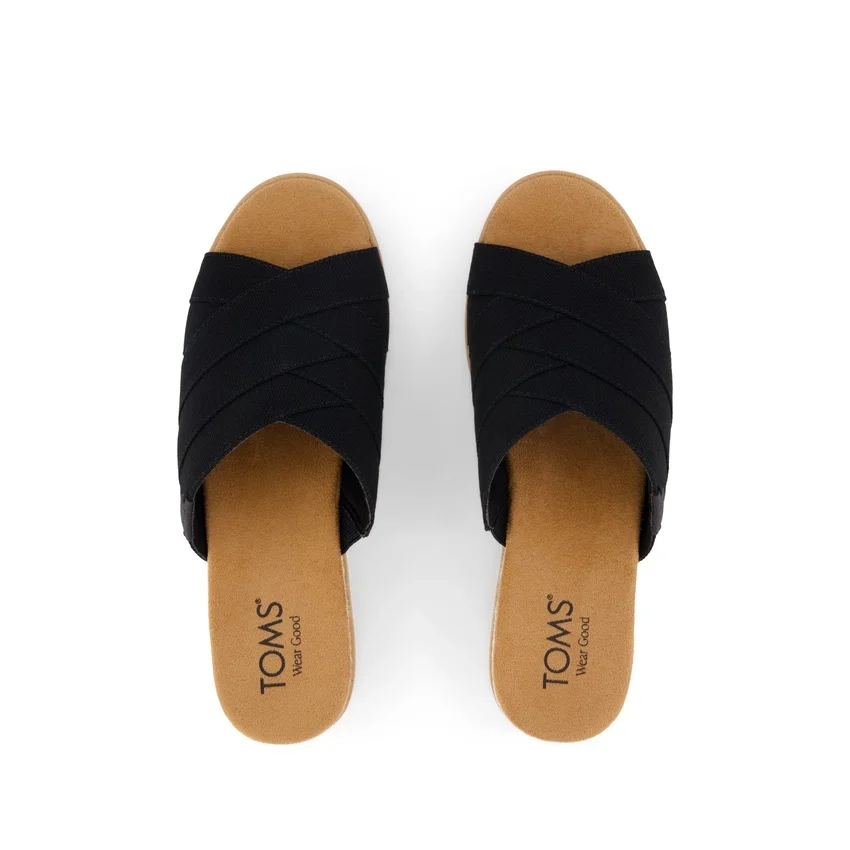 Dames Diana Crossover Mule-sandal met sleehak Dames Diana Crossover Mule-sandal met sleehak