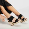 Dames Majorca platform sandalen met touw Dames Majorca platform sandalen met touw