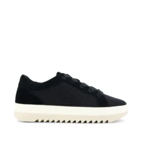 Dames Rea vetersneakers met plateauzool