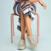 Dames Rea vetersneakers met plateauzool Dames Rea vetersneakers met plateauzool