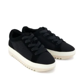 Dames Rea vetersneakers met plateauzool