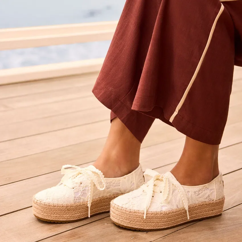 Dames Valencia Espadrilles met plateauzool Dames Valencia Espadrilles met plateauzool