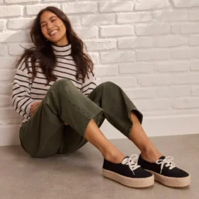 Dames Valencia Espadrilles met plateauzool