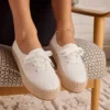 Dames Valencia Espadrilles met plateauzool