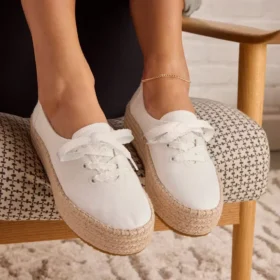 Dames Valencia Espadrilles met plateauzool
