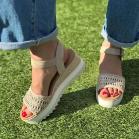 Diana-sandalen met sleehak voor dames