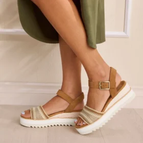 Diana-sandalen met sleehak voor dames