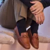 Lynette-loafer met ketting voor dames