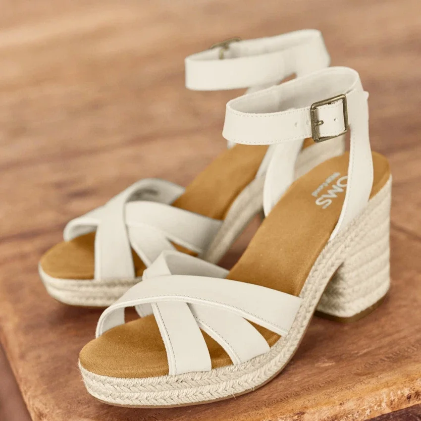Majorca-platformsandal met touwbandjes voor dames Majorca-platformsandal met touwbandjes voor dames