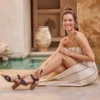 Majorca-sandalen met hak en bandjes voor dames Majorca-sandalen met hak en bandjes voor dames
