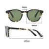 Unisex Wyatt handgemaakte zonnebril Unisex Wyatt handgemaakte zonnebril