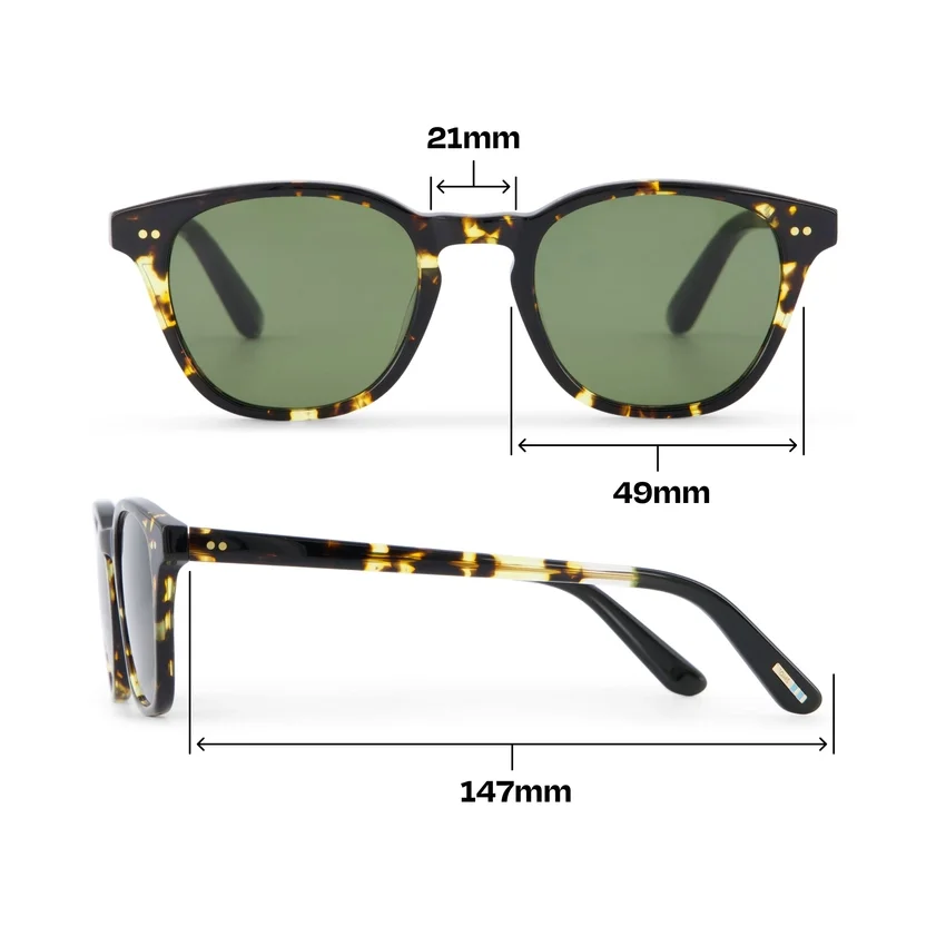Unisex Wyatt handgemaakte zonnebril Unisex Wyatt handgemaakte zonnebril